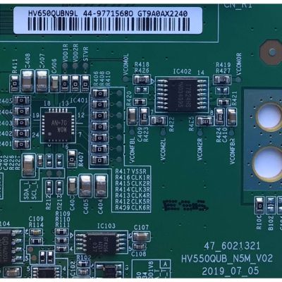 KIT DE TARJETAS PARA TV SONY BRAVIA 4K·UHD·HDR / MAIN A5015305A 068 / 1-003-740-21 / A-5015-318-A / T-CON 44-9771568O / 47_6021321 / HV650QUBN9L / 44-97715680 / HV550QUB / FUENTE 100442322 / B55D-324 / PANEL YSAF065CNO01 / MODELO XBR-65X800H / XBR65X800H - Imagen 4